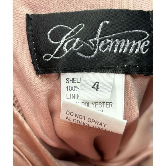 Le Femme Square Neck Dress in Mauve NWOT Size 4 - Picture 4 of 4